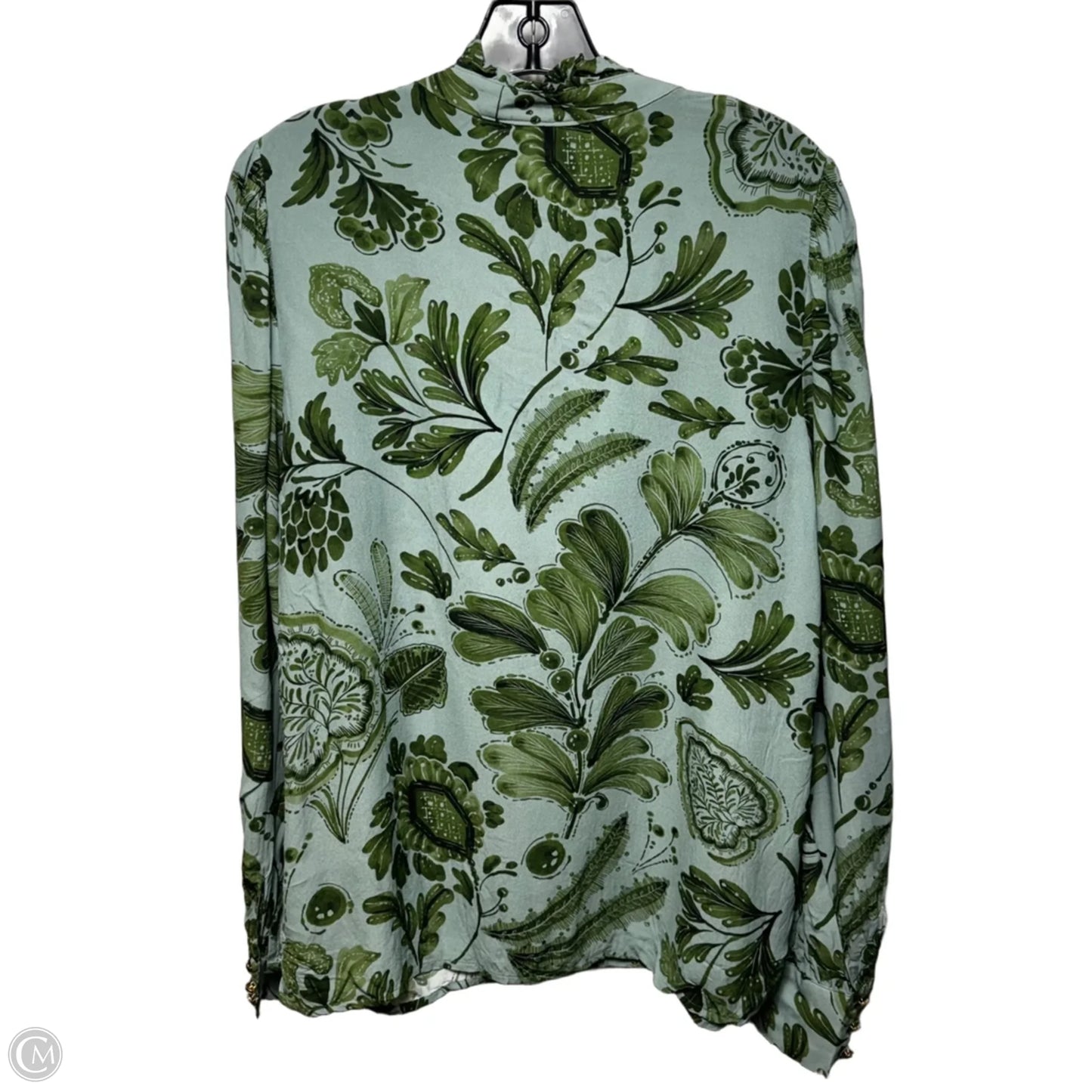 Top Long Sleeve By Spartina In Green, Size: L