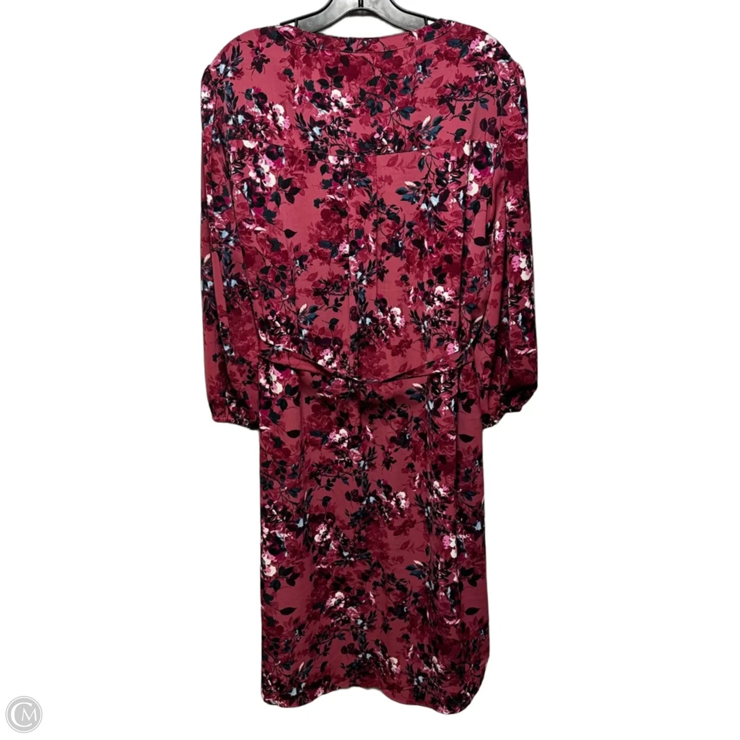 Belted Dress Casual Midi By Torrid In Floral Print, Size: 2x