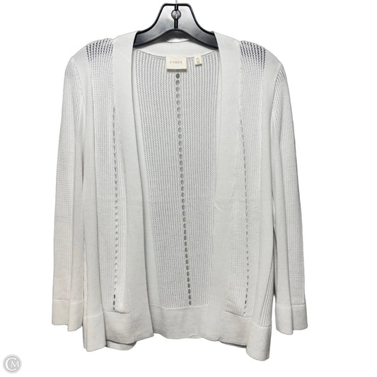 Sweater Cardigan By Cyrus In White, Size: Xl