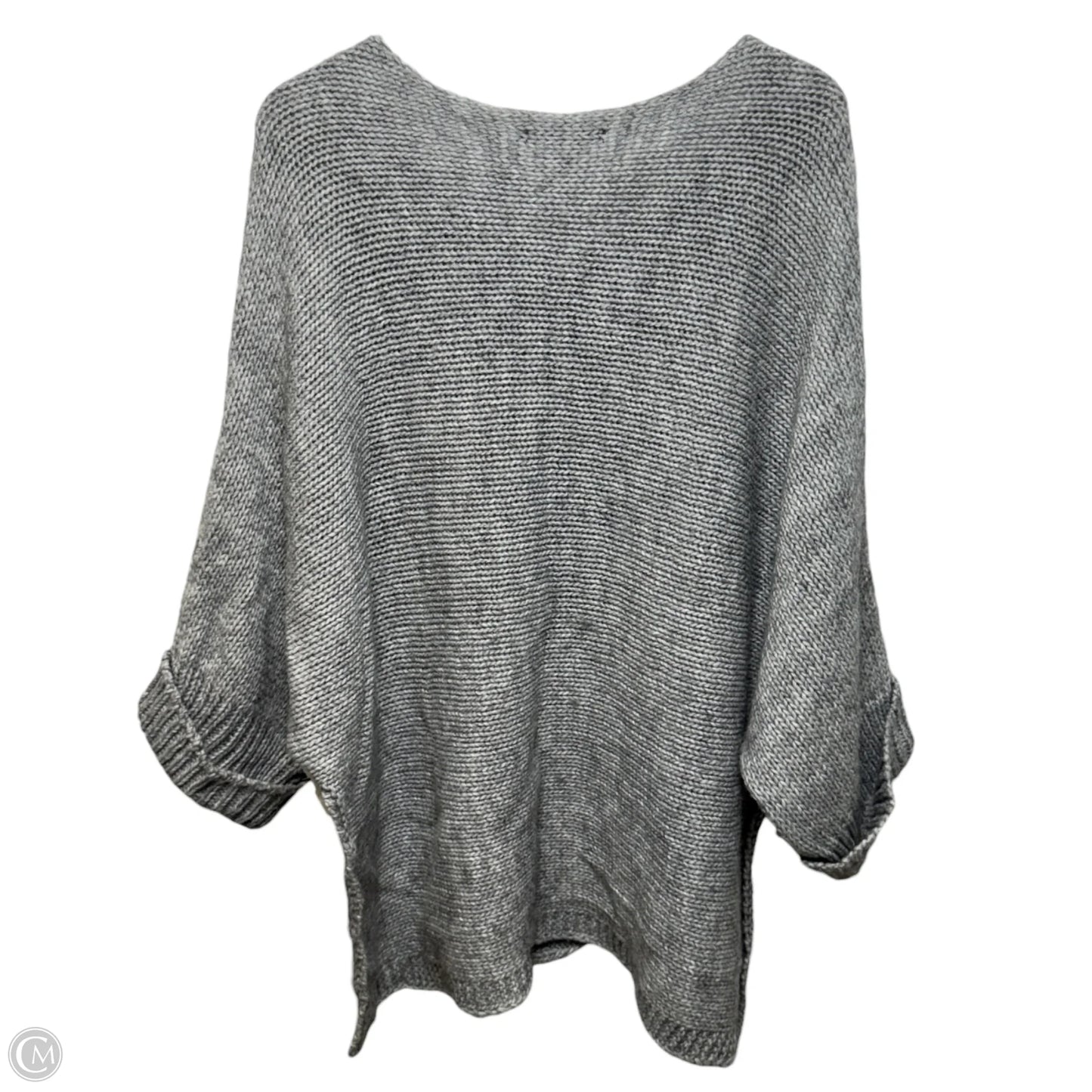 Italian Alpaca Wool Blend Sweater By Berretti In Grey, Size: S