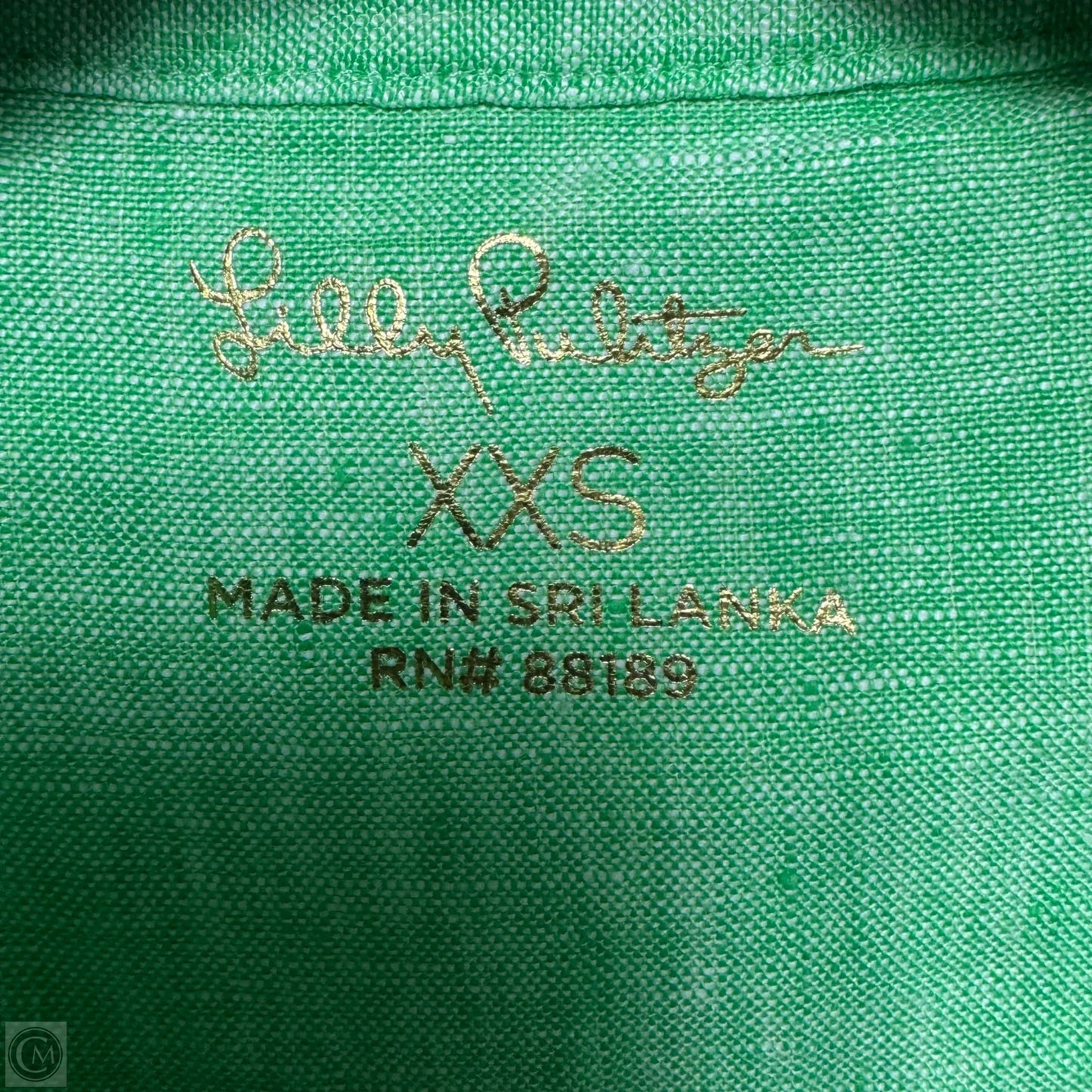 Pilar Linen Tunic Dress Designer By Lilly Pulitzer In Green, Size: XXS
