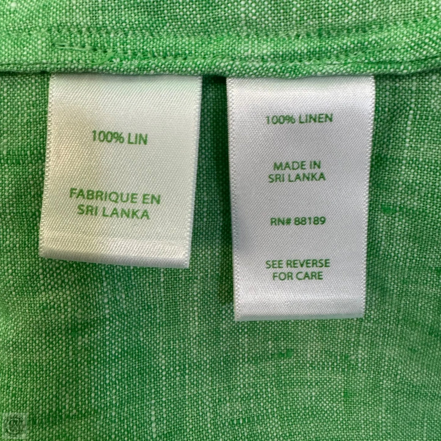 Pilar Linen Tunic Dress Designer By Lilly Pulitzer In Green, Size: XXS