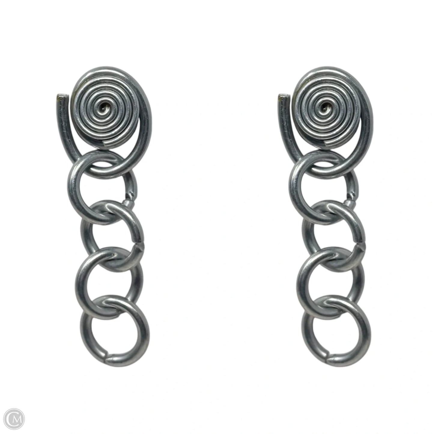 Spiral Chain Dangle Earrings