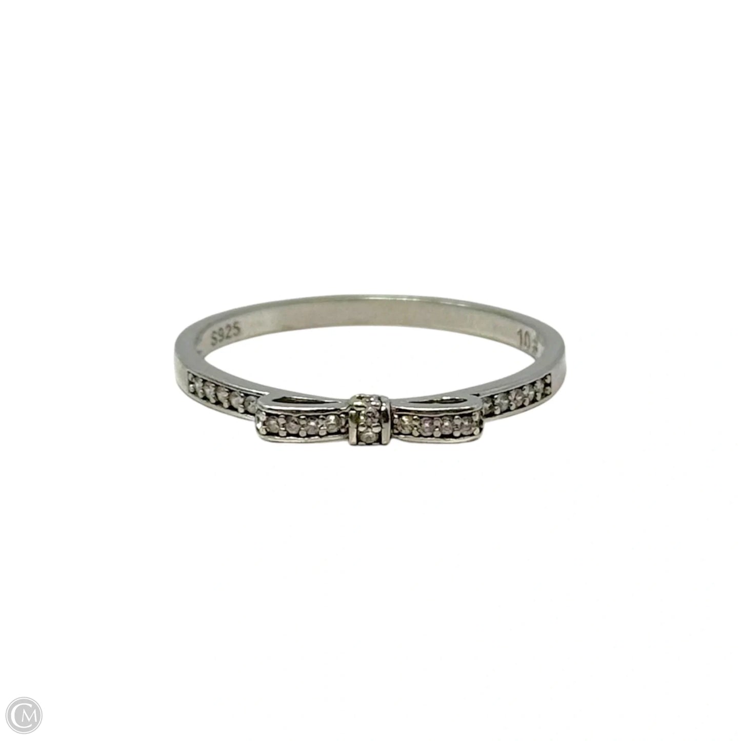Bow Ring Sterling Silver, Size: 10
