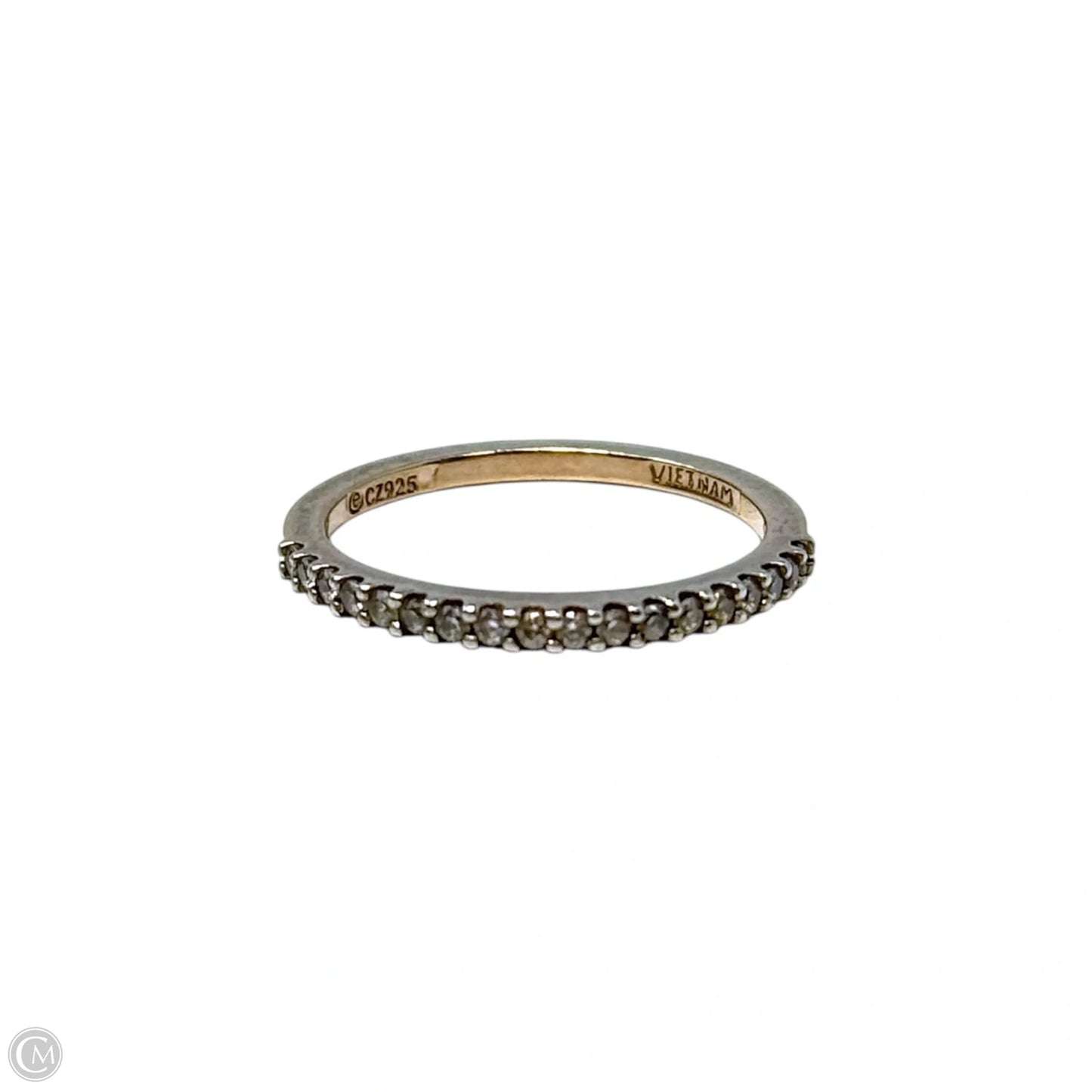CZ Ring Sterling Silver, Size: 8