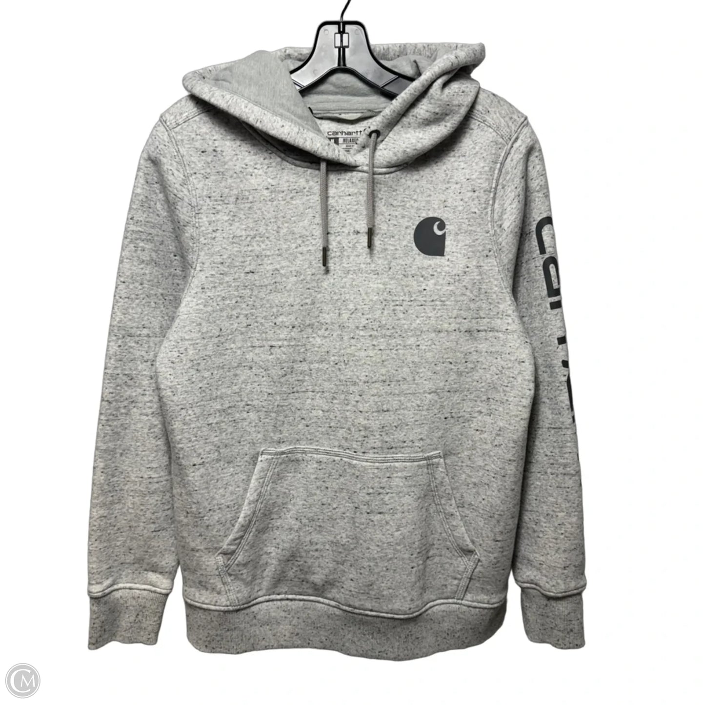 Sweatshirt Hoodie By Carhartt In Grey, Size: M
