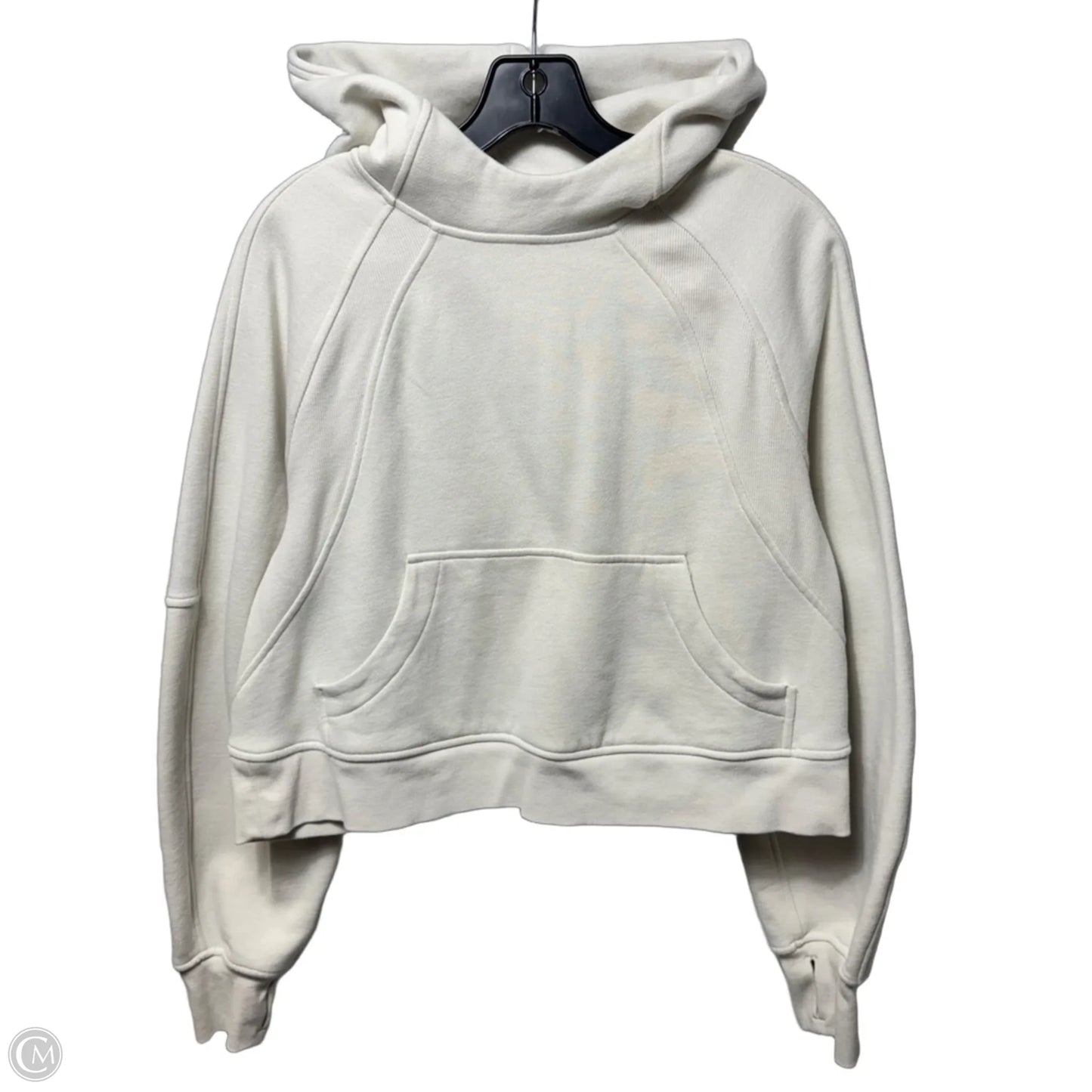 Sweatshirt Hoodie By Lululemon In Cream, Size: XS/S