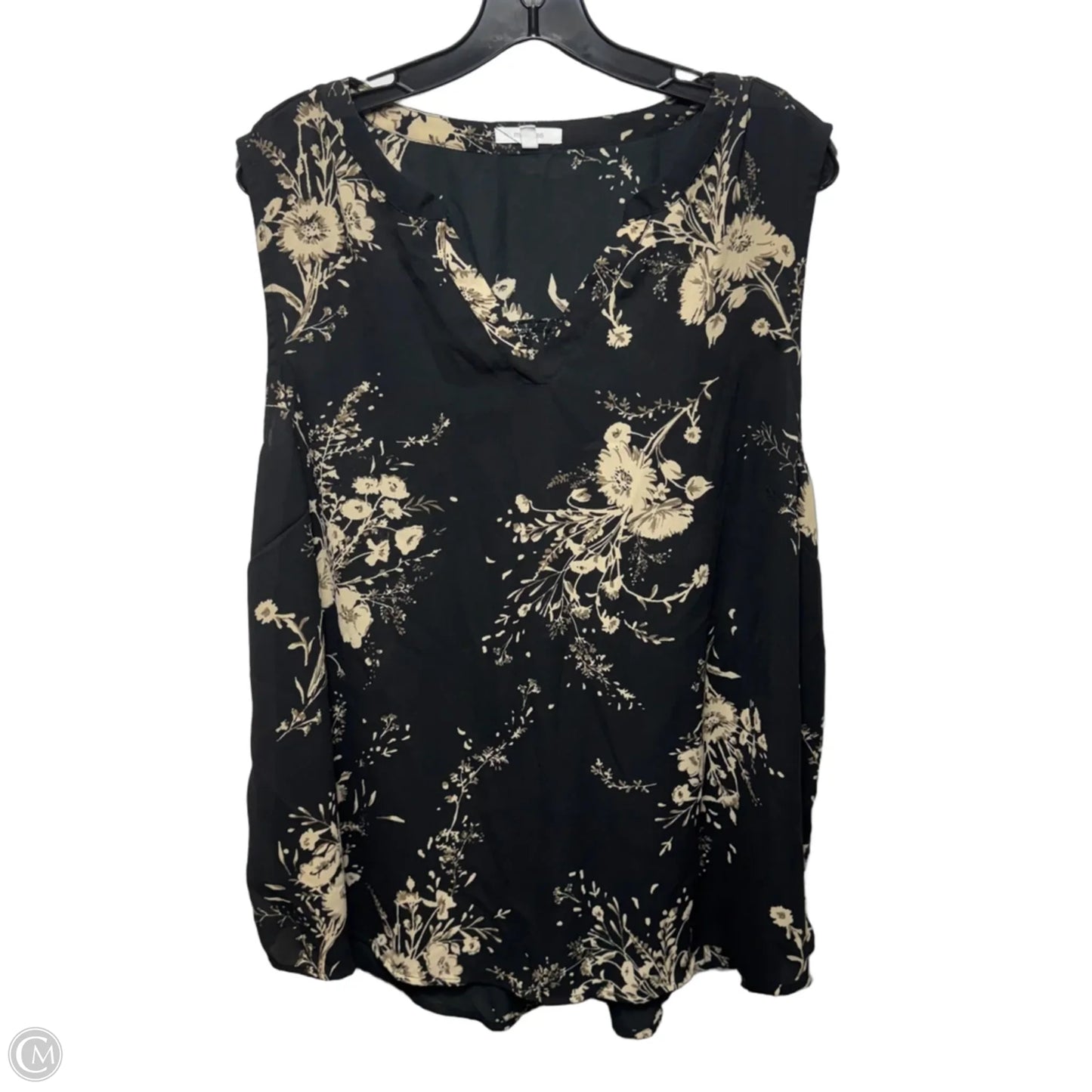 Top Sleeveless By Maurices In Floral Print, Size: 3x