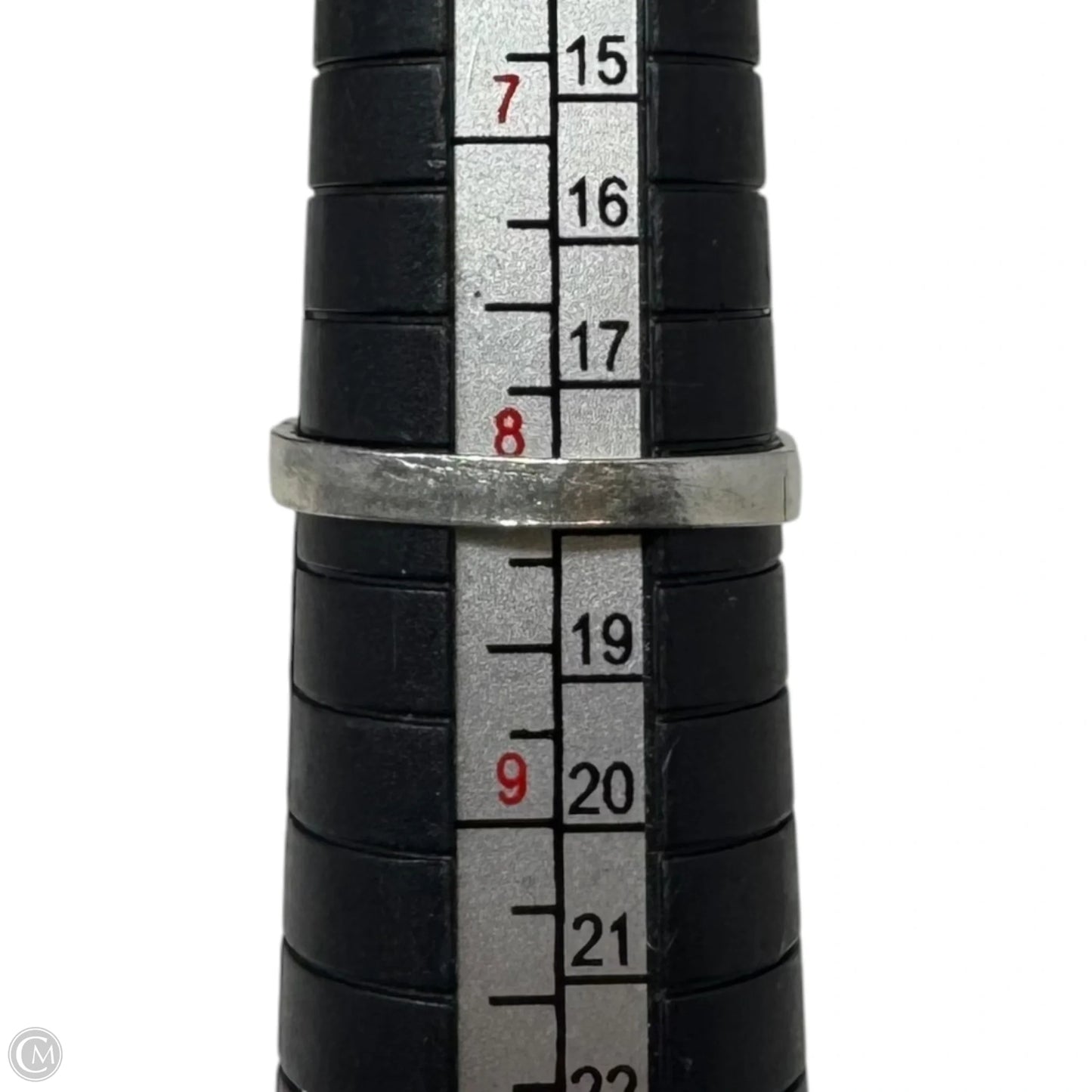 Openwork Silver Tone Ring, Size 8