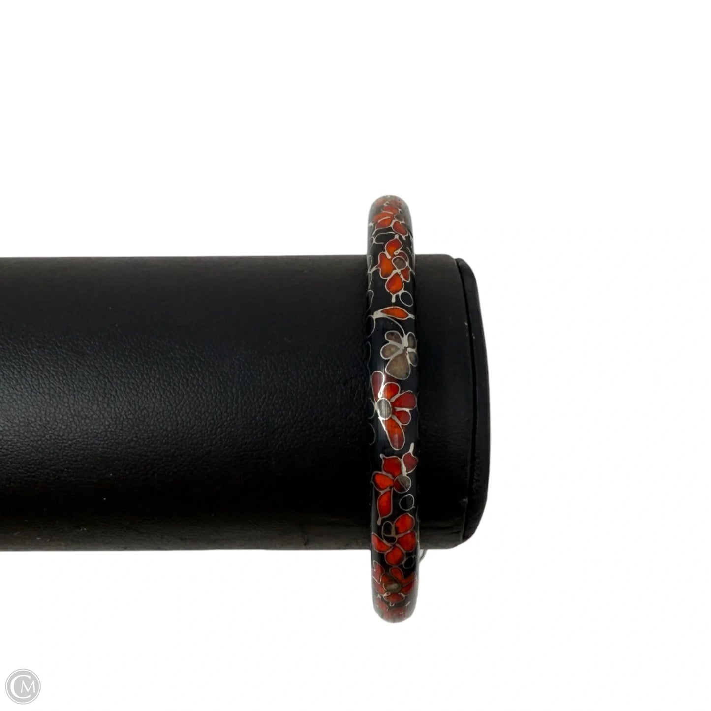 Cloisonné Floral Bangle Bracelet