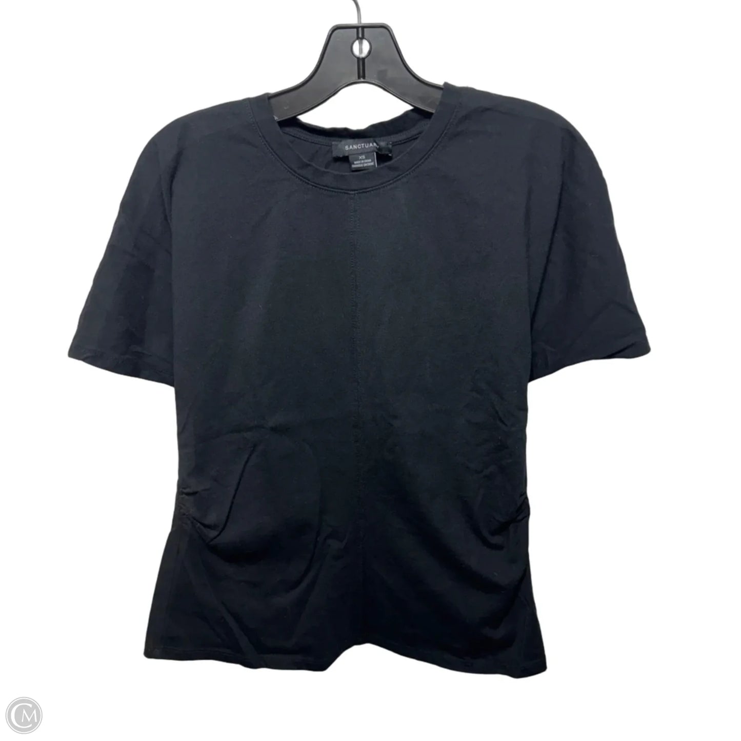 Top Short Sleeve By Sanctuary In Black, Size: Xs