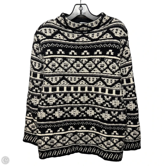 Sweater By J. Jill In Black & Cream, Size: S