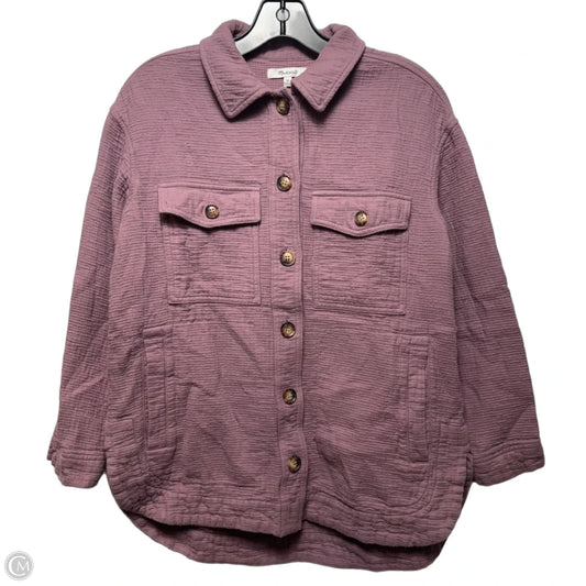 Jacket Moto By Madewell In Purple, Size: Xs