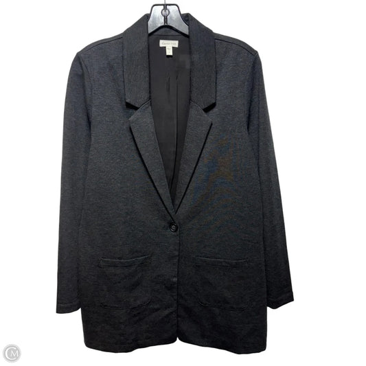 Tencel Blend Blazer By Garnet Hill In Grey, Size: 8