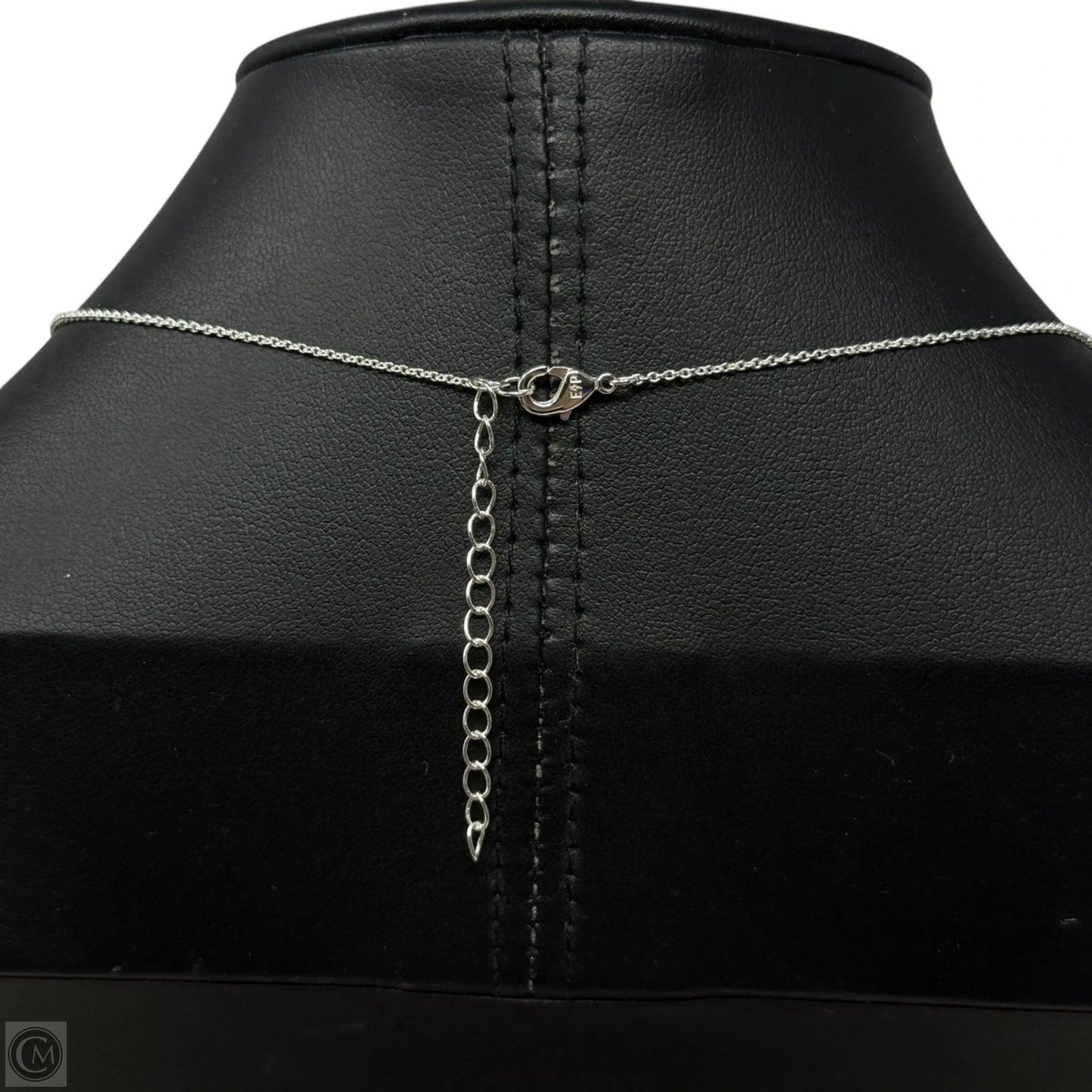 CZ & Electroplated Silver Clover Pendant Necklace