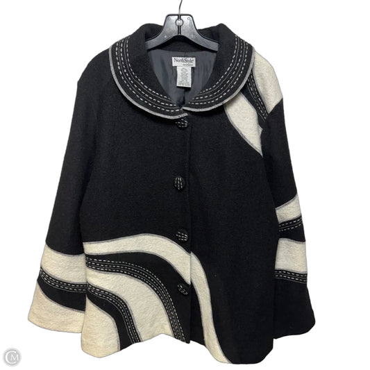 Wool Jacket By Northstyle In Black & White, Size: 1x