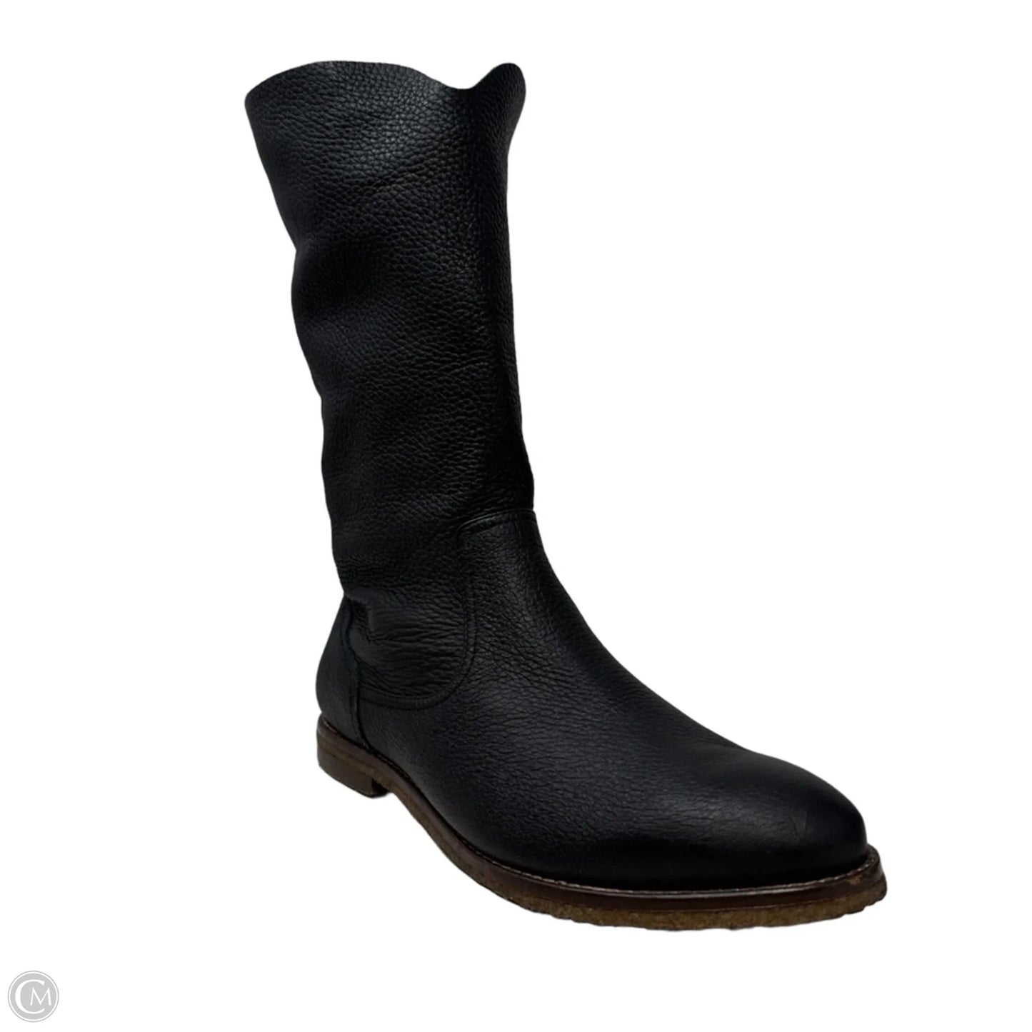 Ava Relaxed Leather Boots By Trask In Black, Size: 9