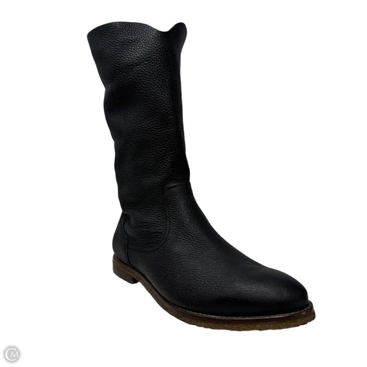 Ava Relaxed Leather Boots By Trask In Black, Size: 9