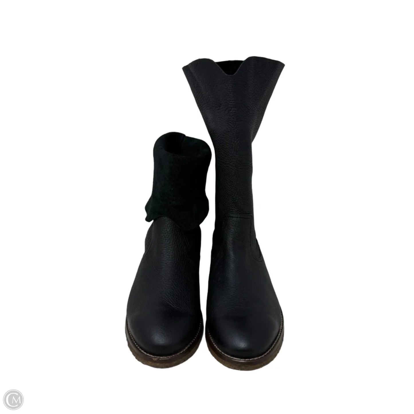 Ava Relaxed Leather Boots By Trask In Black, Size: 9