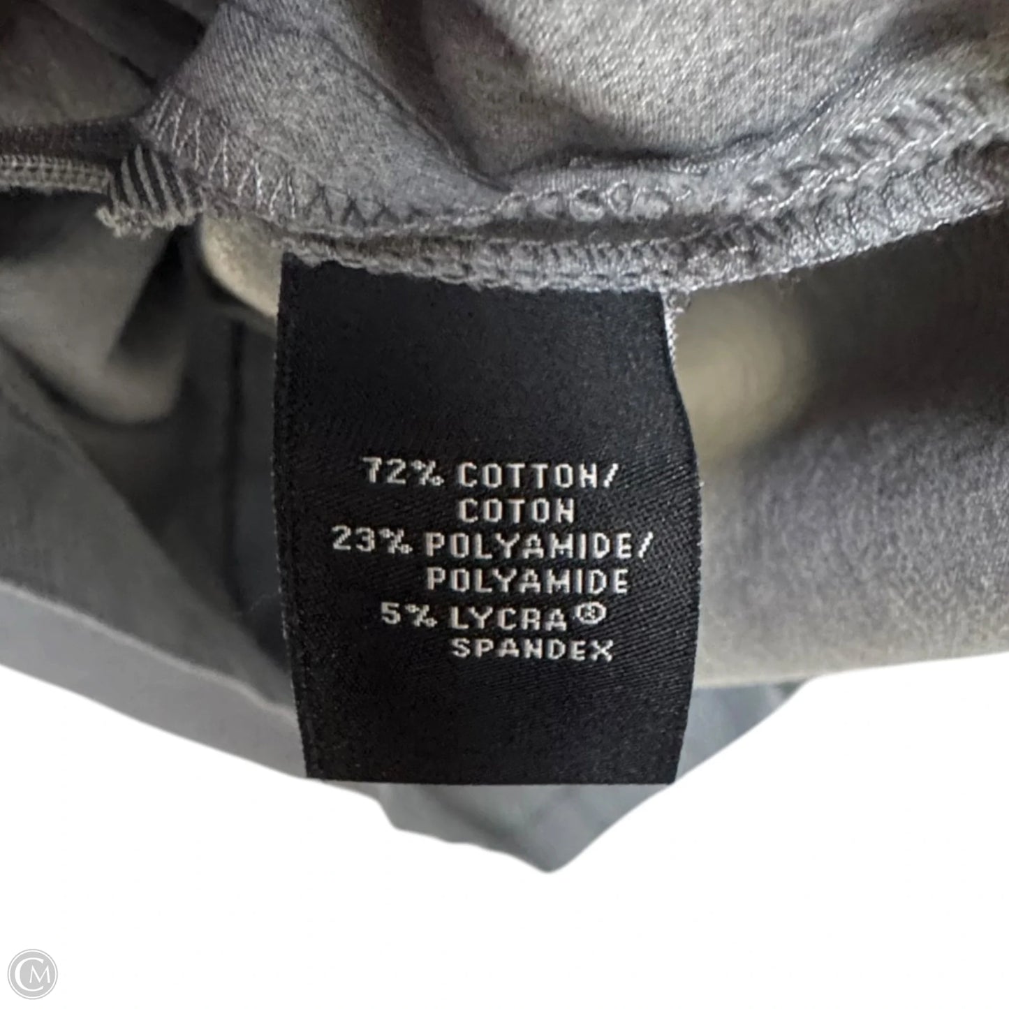 Cotton Blend Casual Dress Designer By Lafayette 148 In Grey, Size: 14