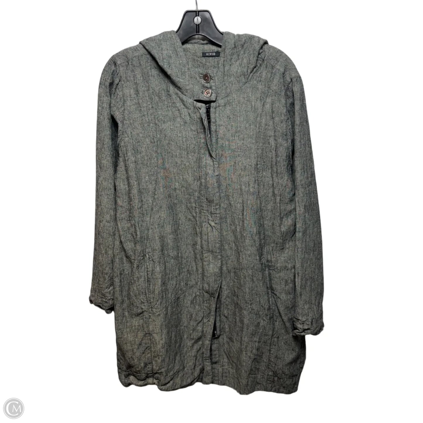 Linen Jacket Other By Vivid In Grey, Size: M