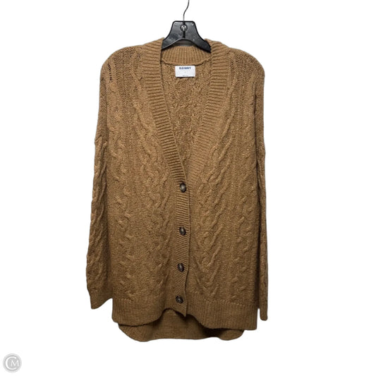 Sweater Cardigan By Old Navy In Tan, Size: L