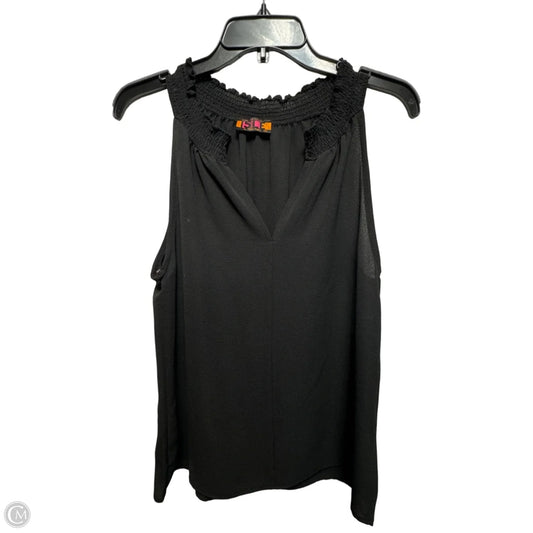 Top Sleeveless By Isle In Black, Size: S