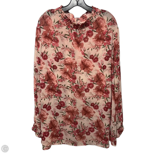 Top Long Sleeve By Torrid In Floral Print, Size: 5x