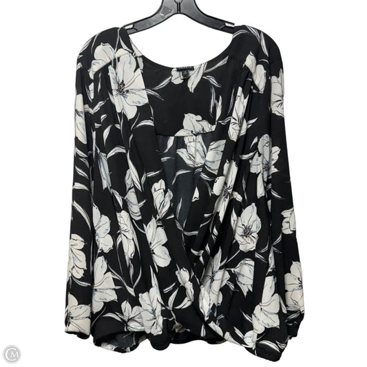 Top Long Sleeve By Torrid In Floral Print, Size: 4x