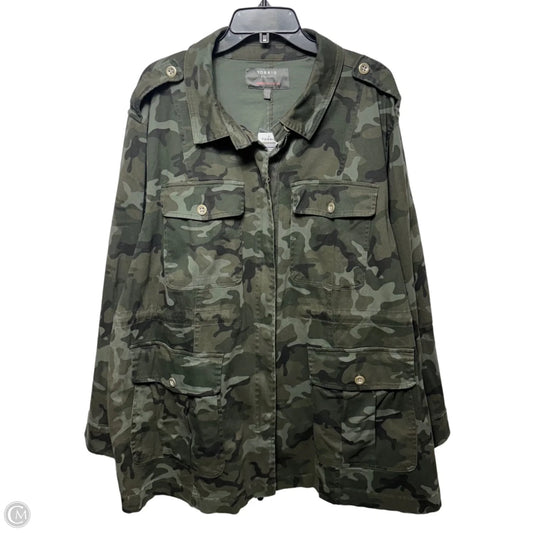 Jacket Utility By Torrid In Camouflage Print, Size: 4x