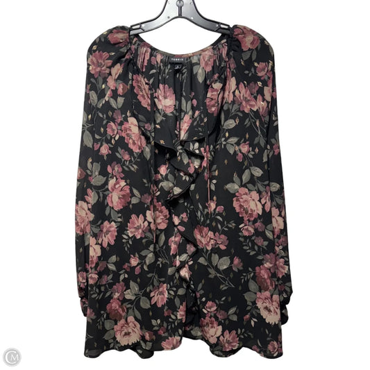 Top Long Sleeve By Torrid In Floral Print, Size: 4x