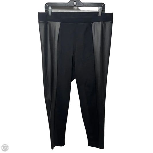 Faux Leather Legging Pants By Torrid In Black, Size: 2x