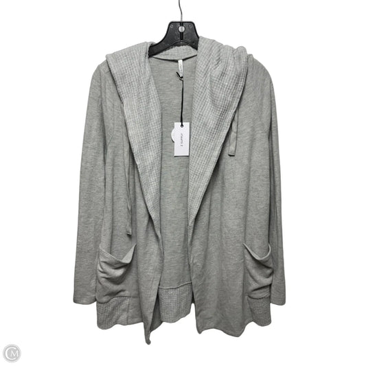 Athletic Sweatshirt Hoodie By Z Supply In Grey, Size: L