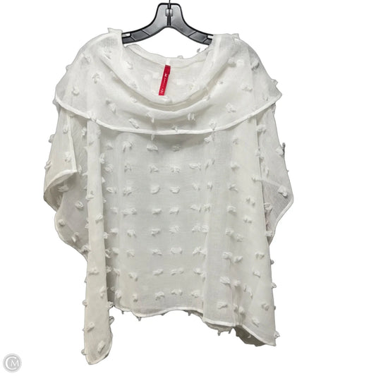 Sheer Poncho By Ic By Connie K In White, Size: M