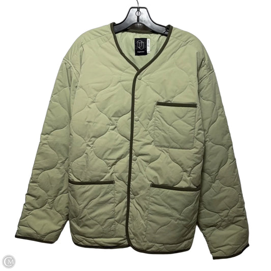 Jacket Puffer & Quilted By Original Use In Green, Size: L