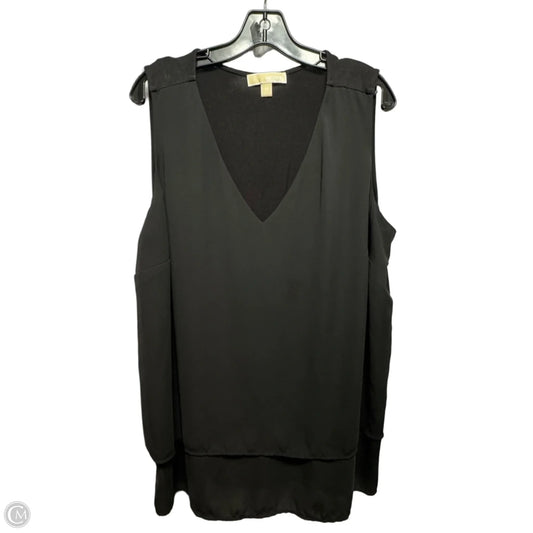 Top Sleeveless By Michael By Michael Kors In Black, Size: 2x