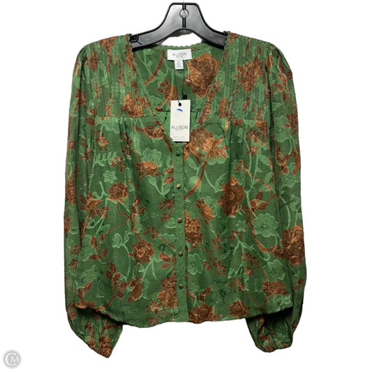 Top Long Sleeve By Allison In Floral Print, Size: S