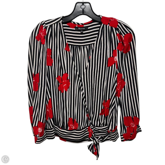 Top Long Sleeve By Madewell In Floral Print, Size: S