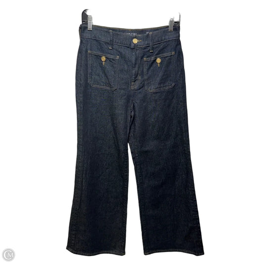 ‘96 Denim Trouser Jeans Wide Leg By J. Crew In Blue Denim, Size: 4p