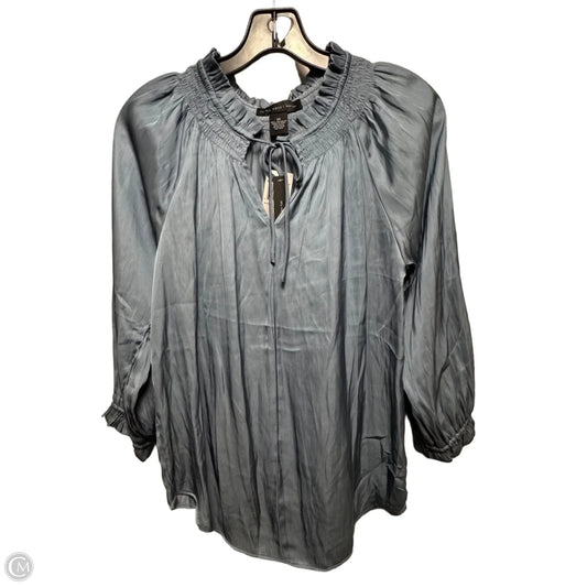 Top Long Sleeve By Joan Vass In Blue, Size: XS