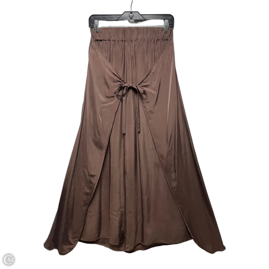 Wide Leg Wrap Pants By Shosh In Brown, Size: S