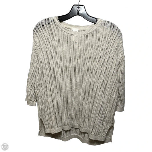 Sweater Short Sleeve By Kowtow In Cream, Size: Xs
