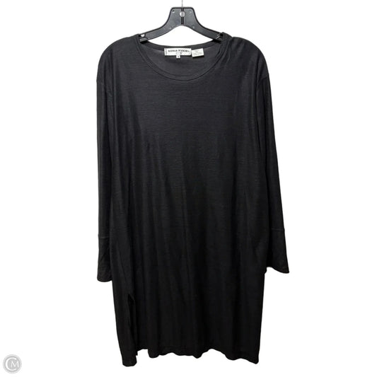 Linen Tunic Long Sleeve By Sonia Rykiel In Black, Size: M