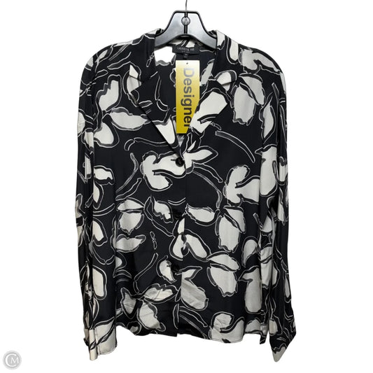Top Long Sleeve Designer By Lafayette 148 In Floral Print, Size: M