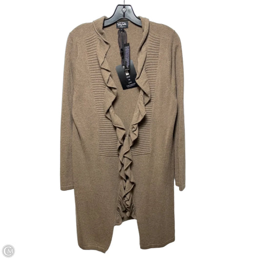 Sweater Cardigan Cashmere By Per Una Speziale In Brown, Size: 16