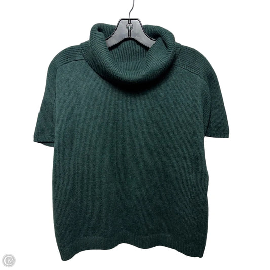 Cowl Neck Pullover Sweater Short Sleeve By Cabi In Green, Size: S