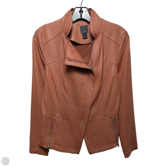 Jacket Moto By Clara Sun Woo In Tan, Size: S