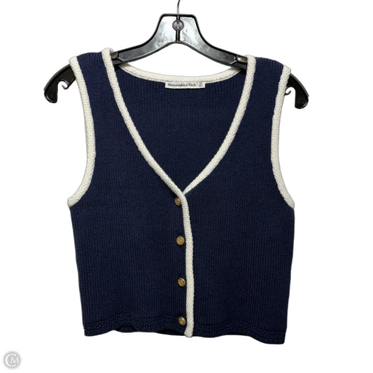 Knit Vest By Abercrombie And Fitch In Blue, Size: Xs