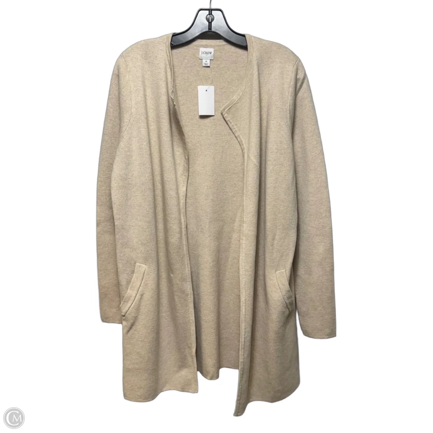 Cotton Duster Sweater Cardigan By J. Crew In Cream, Size: S