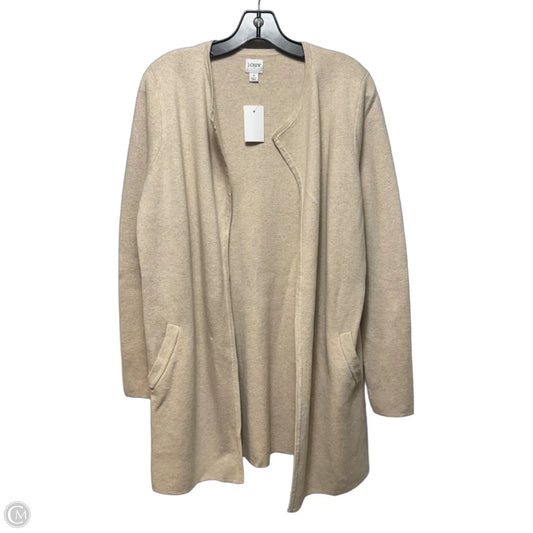 Cotton Duster Sweater Cardigan By J. Crew In Cream, Size: S